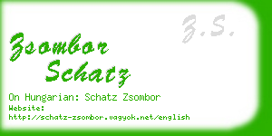 zsombor schatz business card